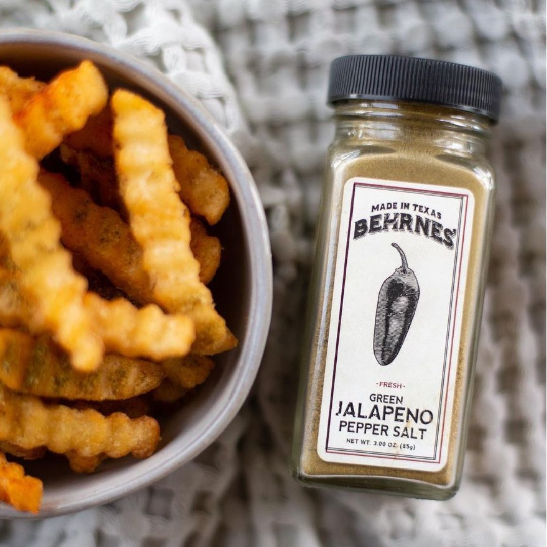 Jalapeño Pepper Salt reigning over the fries.