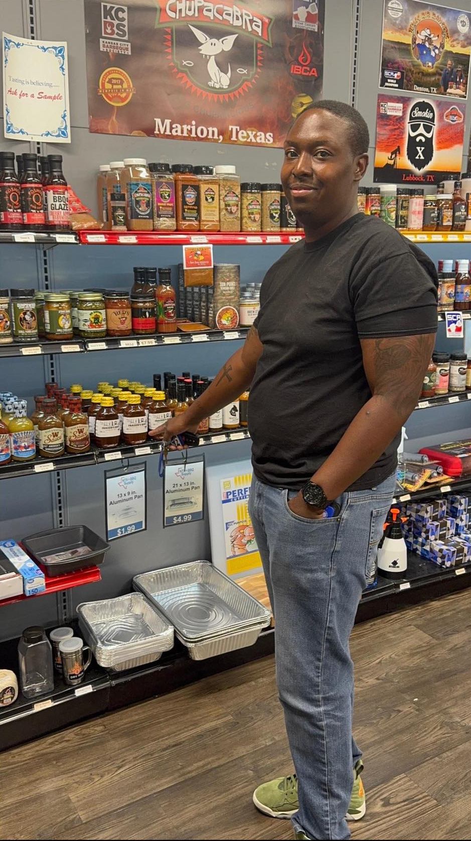 Frazier's Que on shelves at NTX BBQ Supply