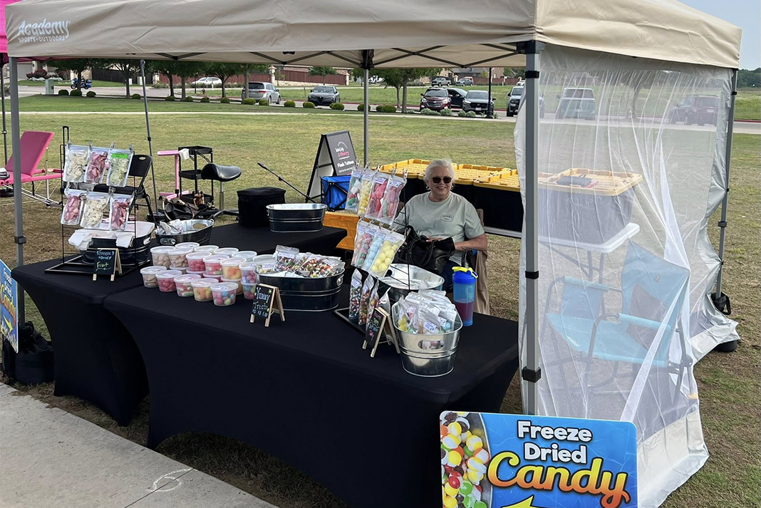 King and Queen Candy Company at the Melissa Farmers Market