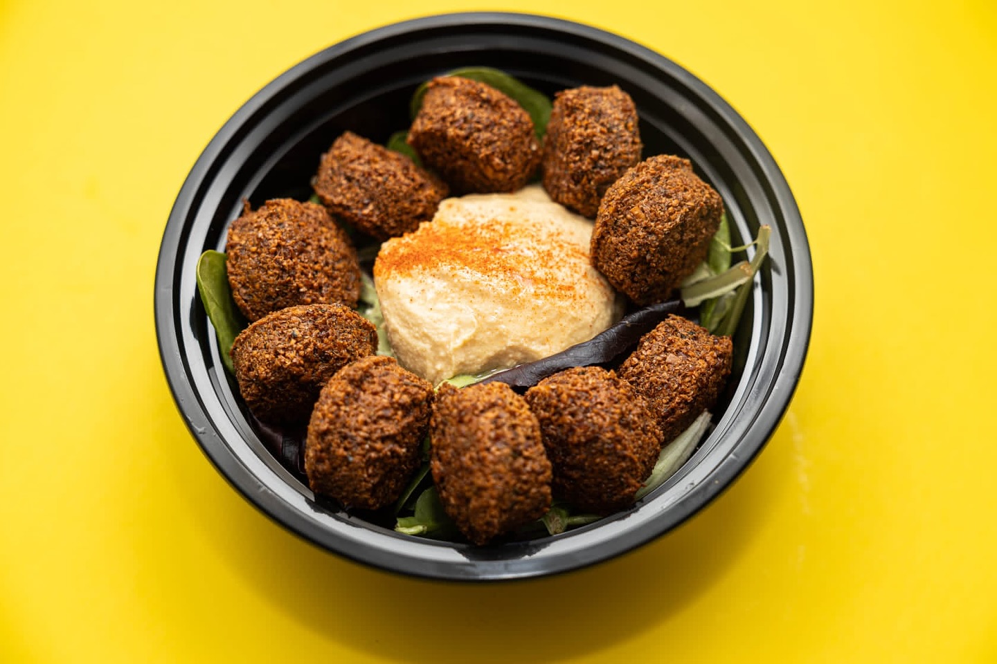 Laffeh Truck serving fresh falafel and Mediterranean eats