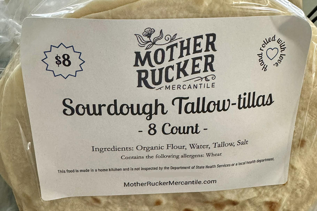 Tallow-tillas, tortillas made from tallow