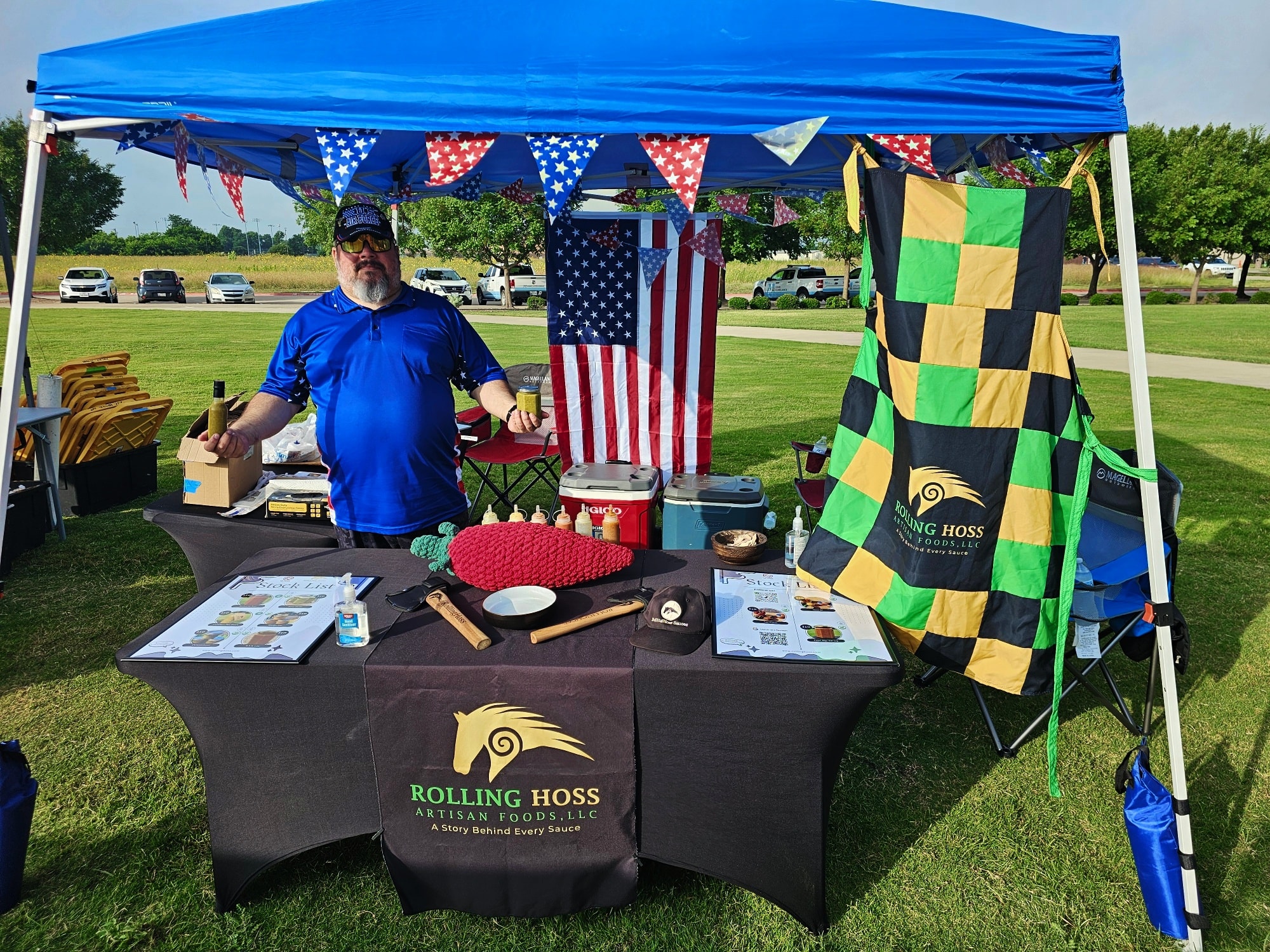 Rolling Hoss at the Melissa Farmers Market