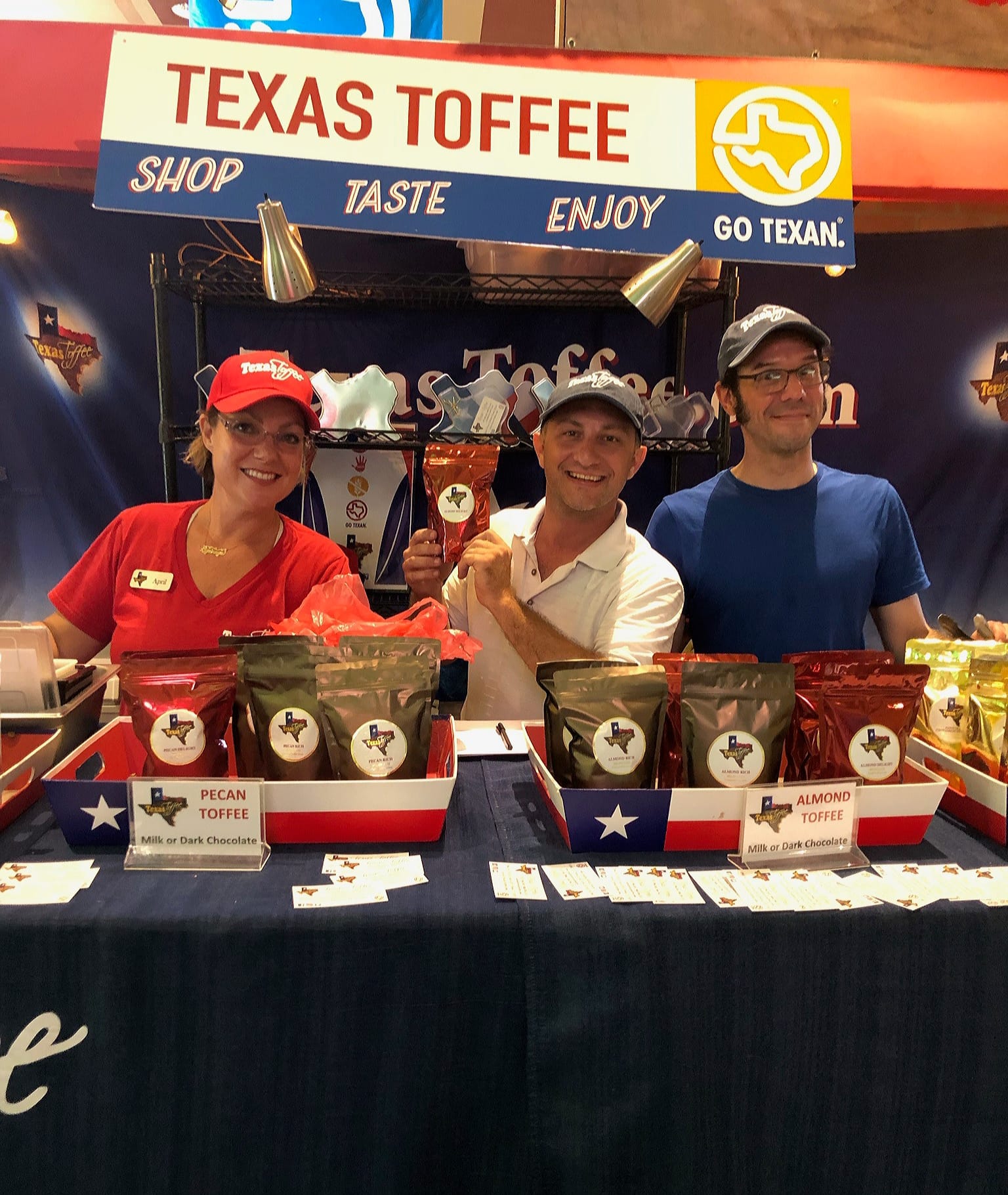 On-the-spot samples and happy customers