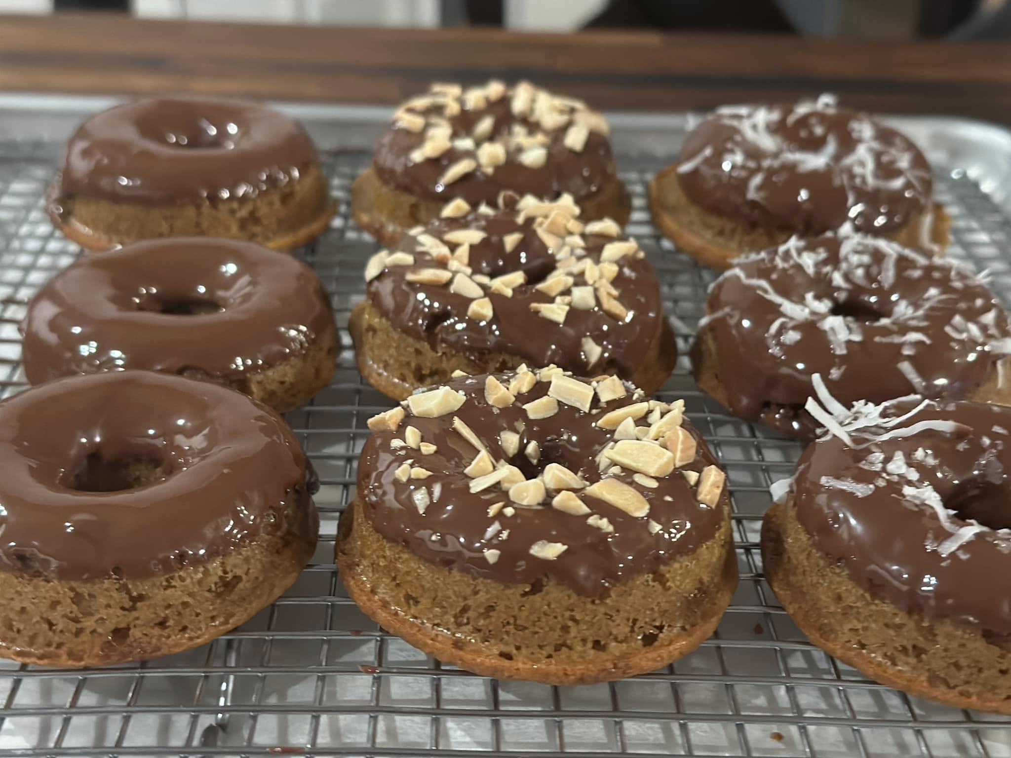 Gluten free donuts made clean—perfect with morning coffee!