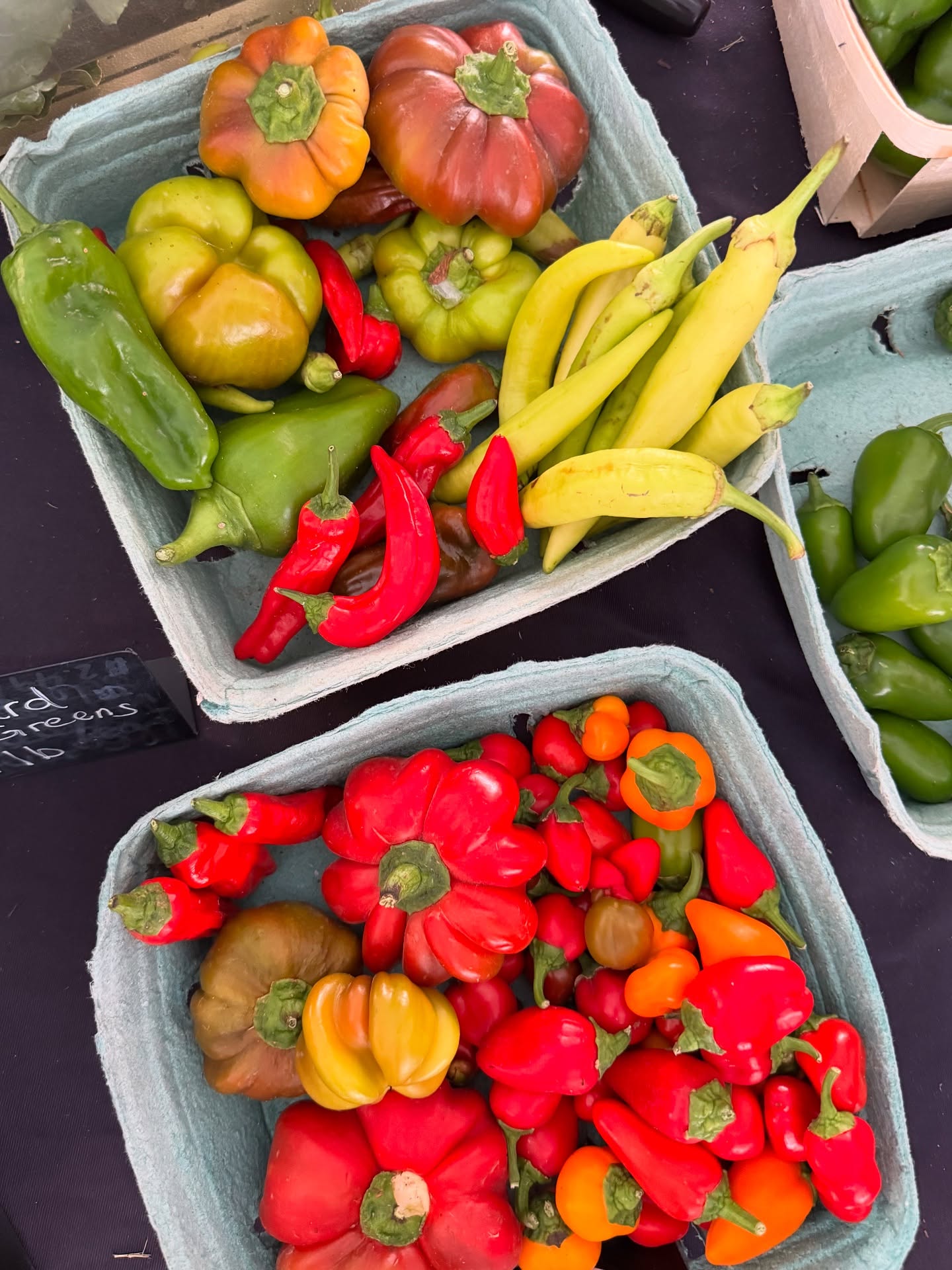 Produce bounty at Dallas Farmers Market—everything grown in or near Texas